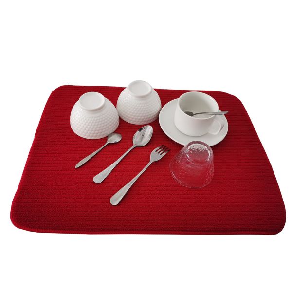 Multifunctional Microfiber Dish Drying Mat For Kitchen Utensils