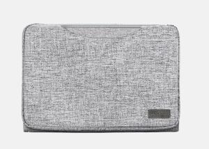 Multi Purpose Grey Oxford Portable Computer Bag With Fashion Element And Stitching Design