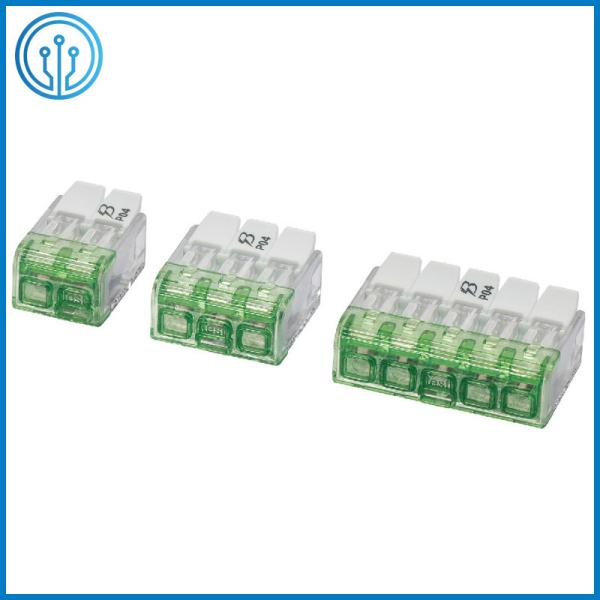 UL CQC Approved Transparent 2 Pole Compact Push Wire Connectors P04-2P For