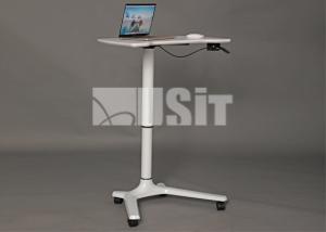 China Metal Hand Lift Stand Adjustable Height Office Writing Desk on sale