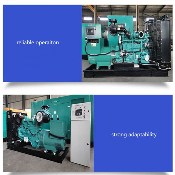 Open Type Cummins Diesel Generator Set Power 600KW Easy Control