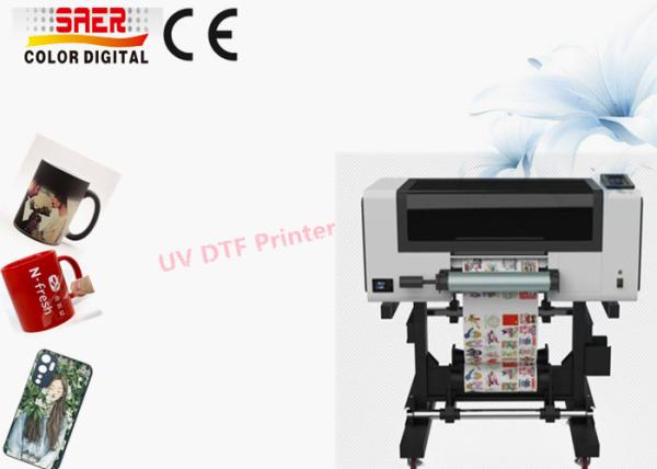 Quality UV DTF Sticker Making Machine 30cm Crystal Sticker UV Printer With ONYX Software for sale