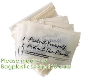 Eco-Friendly Zipper Reusable Bags, Compostable, Biodegradable, Slider Reusable Bags, PLA +PBAT