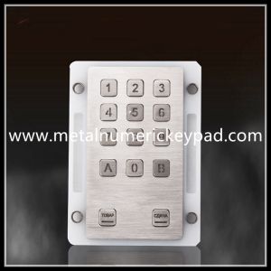 Buy cheap 14 Key Metal Backlit SS 304 Waterproof Silicone Keyboard product