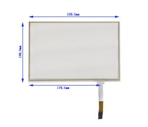 Buy cheap 217 X 136.2mm 10.1 Inch Resistance Touch Screen With FPC Connection Response Time Of 10ms product