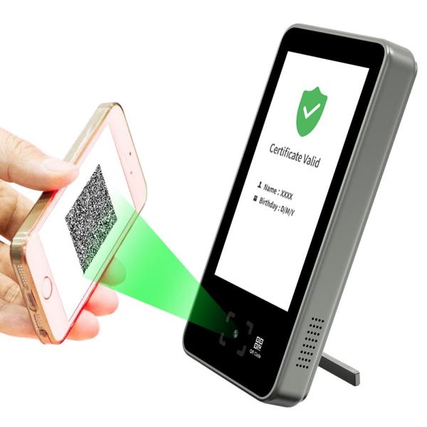 Quality Standalone APP Health Green Pass Scanner QR Code Green Pass Reader for sale