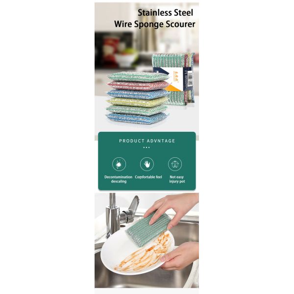 Gloria Eco-Scour Metal Pad in use