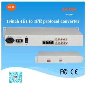 Buy cheap 19 inch 4E1 to 4FE Ethernet Extender Protocol Converters product