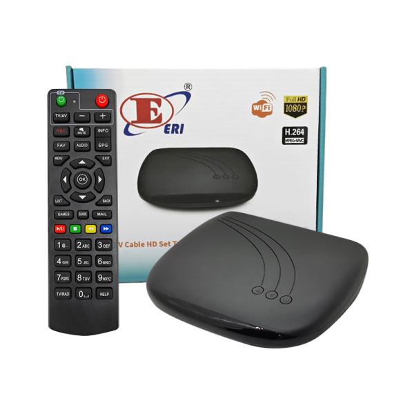 Quality 1080p Media Box Set Cable Support H.264 Decoder / H.265 Decoder for sale