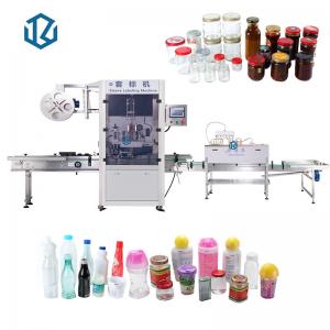 Buy cheap Pet Plastic Glass Bottle Sleeve Labeling Equipment Heat Packing Machine With Shrink Tunnel product