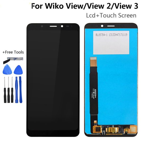 CE Black Mobile LCD Touch Screen Repair Grade A For Wiko View 2 3