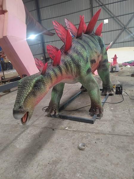 Artificial Stegosaurus Customized Realistic Dinosaur Animatronic Model Remote