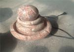 Living Room Decorative Landscaping Stone Small Red Marble Ball Fountain