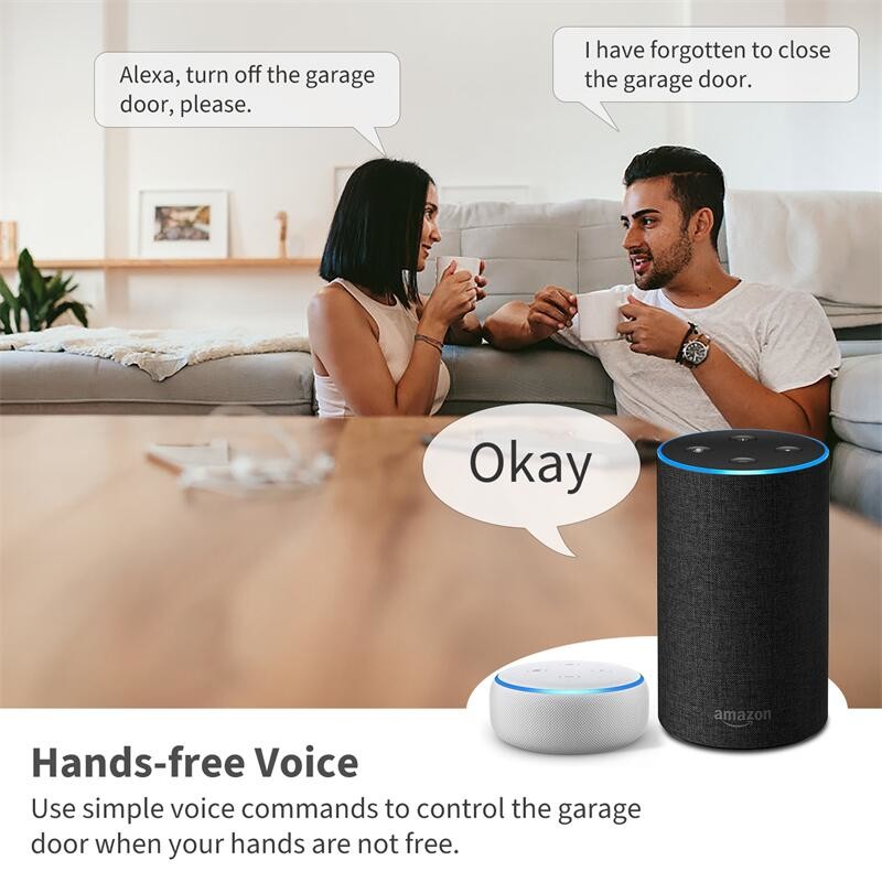 Tuya Smart WiFi Garage Door Opener Automatic Wireless Remote Control With Alexa Google