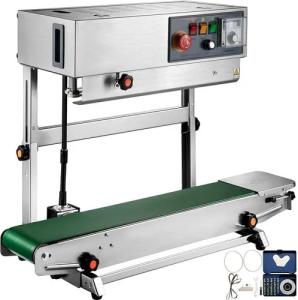 0.6Mpa Automatic Plastic Sealing Machine , PLC Continuous Band Sealer Horizontal
