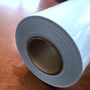 China Outdoor different thickness of PVC white solvent adhesive vinyl sticker roll on sale