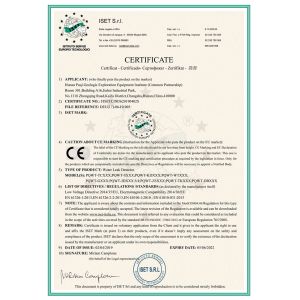 Hunan Puqi Water Environment Institute Co.Ltd. Certifications