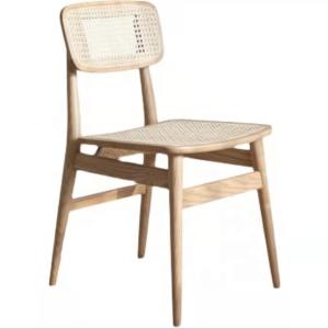 Buy cheap Modern Design Nordic Style Solid Wood Rattan Seat Chair OEM Service product