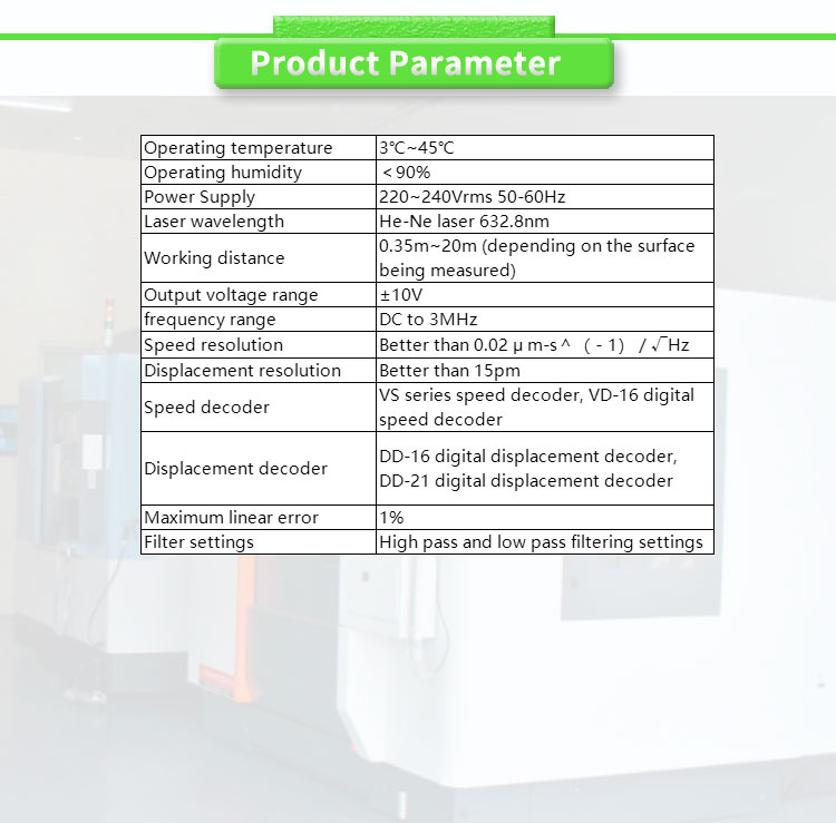 Single point laser Doppler vibrometer sensor for building acceleration speed detection