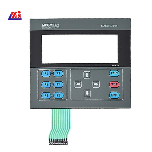 Quality Transparent Window Flat LED Membrane Switch Keyboard for sale