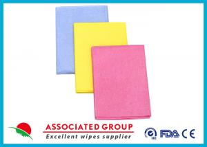 Buy cheap Needlepunched Nonwoven Cleaning Wipes Color Dyeing Disposable Or Recycle use product