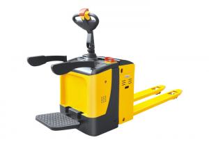 China Super Light Steering Electric Pallet Truck PU Tyres With Vertical Driving Motor on sale