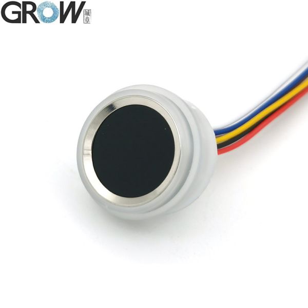 Grow R502-F IP65 Waterproof Small DC3.3V RGB LED Diameter 21.5mm SH1.0-6pin Capacitive Round Fingerprint Module