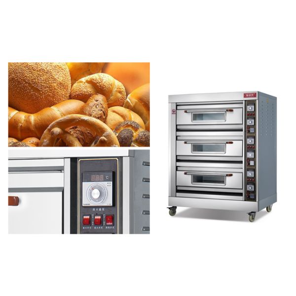 Six Trays Industrial Baking Oven Heating By Infrared Rays
