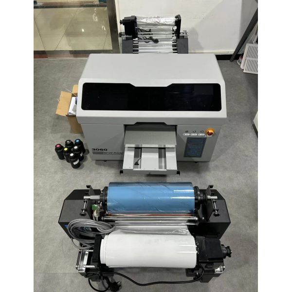Andemes UV XP600 3D Inkjet Printer with Roll to Roll Printing and Varnish Coating