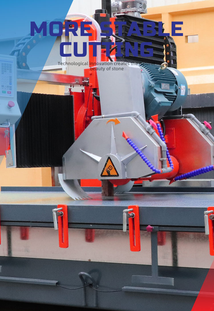Red Marble Granite Linear Baluster Railing Skirting Cutting CNC Stone Profiling Machinery