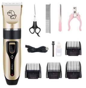 Buy cheap 5 Speed Quiet Dog Grooming Kit Cordless Electric Rechargeable Pet Clippers product
