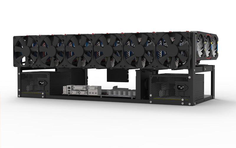 Hot Selling Bitcoin Mining 8 gpu Mining Rig Ethereum Miners Support 8 Graphic Card Gpu Mining Machine