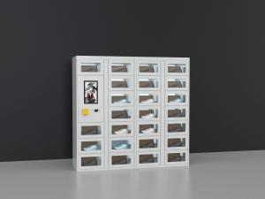 QR Code Payment Advertising Cupcake Bread Snack Vending Machine With Elevator System