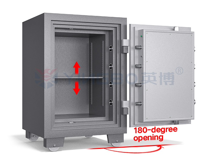 Three Composite Construction Fireproof Safe Box With Intelligent Dual Alarm System YB/FH-78 Fireproof Safe Box for Home and Office