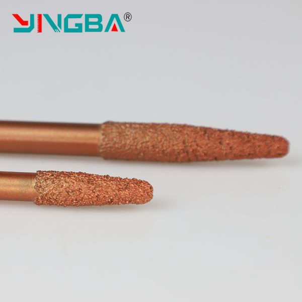 Good Quality Professional PCD Diamond Stone Engraving Bits Brazing Taper Knife for CNC