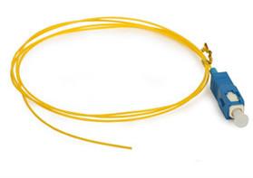 Quality OM1 OM2 Fiber Optic Pigtail With Simplex Orange PVC Outer Jacket for sale