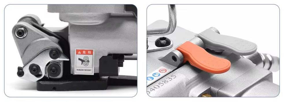 0.5-1.5mm Thick PP PET Strap Pneumatic Strapping Machine Handheld Strapping Tool