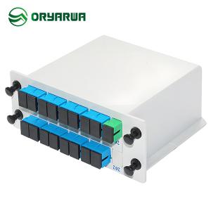 Buy cheap SC UPC 1x16 Fiber Optic Cassette PLC Splitter ABS Material product