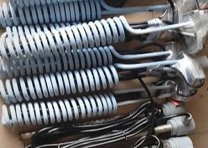 China Spiral Shape Fluoropolymer PTFE Electric Immersion Heaters on sale