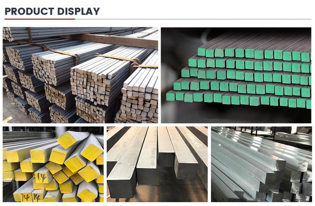 Chinese Manufacturer Carbon Steel ASTM A29 A36 C20 C45 42CrMo S235jr Square Q235B, Q235C, Q235D Square Bar Used for Bridge and Construction Industry
