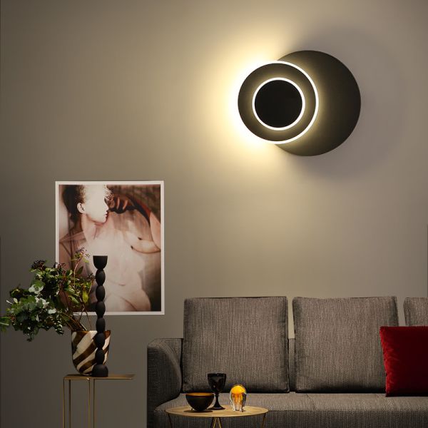 Led Wall Lamp Can Rotaing Good Lights White And Black Color