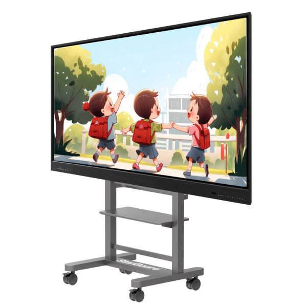 LED Interactive Whiteboard 98 Inch Android 14 Wifi HDMI VGA DP 50 Points With Teaching Software For Primary School Kids