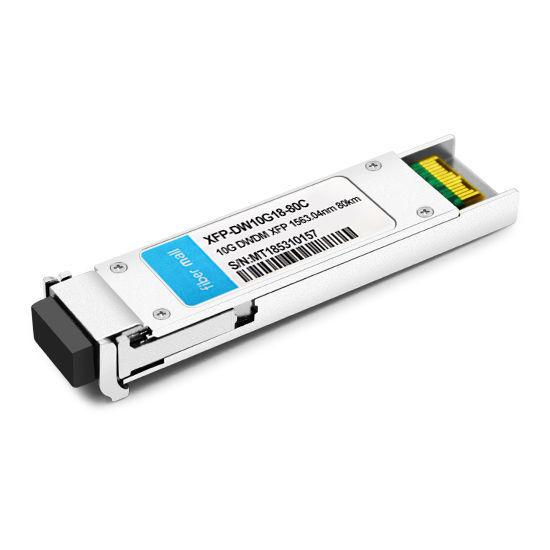 Quality Extreme 10218 Compatible 10G DWDM XFP C18 100GHz 1563.04nm 80km LC SMF DDM Transceiver Module for sale