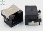 R/A One Port Shielded RJ45 Lan Jack 8P8C Modular Connector SMT Type MJ88G-B011