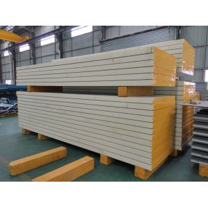 Buy cheap Modular Insulated Wall Polyurethane PU Sandwich Panel product