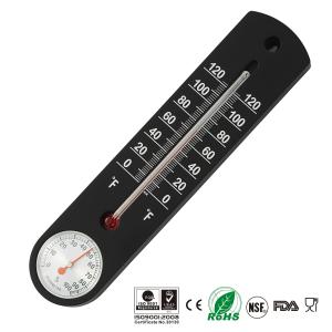 Buy cheap Wall Mounted Style Mingle Thermometer Accurate Displays In ℃ / ℉ Switchable product