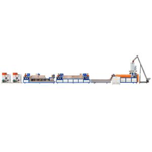 Buy cheap PLC Control Automatic PP Strapping Roll Manufacturing Machine product