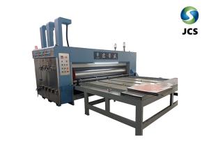 China Chain Feeder Colors Printing Slotting Customized Corrugated Box Printing Machine on sale