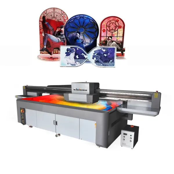 High Speed 7.5CPI UV Flatbed Printer with Multi-Colour Printing and 10cm Medium Height for Large Format Printing