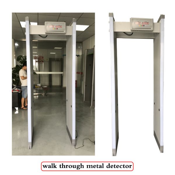 18 Zones Security Metal Detector , Adjustable Sensitivity Walk Through Metal Detector